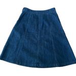 L.L.Bean Vintage , classic fit knee length denim skirt with pockets size 4 Photo 5