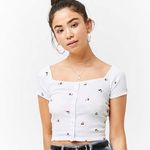 Forever 21 Cherry Crop Top Photo 0