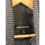 EXPRESS Design Studio Short Puffy Sleeve Turtle Neck Gray Sweater Dress, Small Photo 4