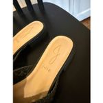 Joie  Behold black leather woven mule flats size 6.5 Photo 3