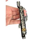 Lele Sadoughi NWT Tweed Bardot Ribbon Slim Headband in Jet Photo 8