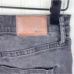 Madewell 9" High Riser Skinny Skinny Black Denim Ripped Knee Jeans Size 26 Photo 9