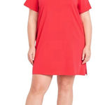 Old Navy  Vintage Crew Neck Mini Tee Shirt Dress Women’s Plus Size 4X Coral Photo 0