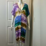 ZARA  WOMAN MULTICOLORED TIE DYE ROMANTIC BOOHOO TUNIC DRESS VISCOSE SIZE XS Photo 1