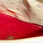 Gucci Vintage Cream Diagonal Stripe Red Trim Mini Shoulder Crossbody Bag Photo 7