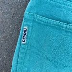 Vintage 90s Gitano Teal Ankle Zipper High Rise Jeans Blue Size 26 Photo 9