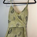 Michael Kors PAISLEY Chiffon Green JUMPSUIT M Photo 6