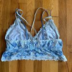 Aerie  Sunkissed Lace Plunge Bralette Blue size XL Photo 2