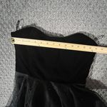 NWT Francesca's Dress Small Harriet Velvet Pearl Embellished Strapless Midi‎ Black Photo 9