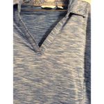 Lady Hagen  blue variegated women golf polo Medium M short sleeve Photo 3