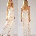 For Love & Lemons Lorena White Lace Maxi Dress Photo 0