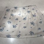 American Eagle  Outfitters White Floral Linen Skirt Photo 3