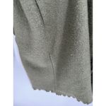Venario Olive Green Button Front Wool Ruffle Cardigan Sweater Wearable Art‎ XXL Photo 3