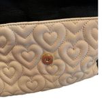 Betsey Johnson Womens Black & Beige Heart Quilted Handbag clutch SKU 6940 Photo 5