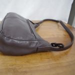Stone Mountain Small Brown Leather Shoulder Bag Purse Photo 2