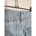 frame denim Frame‎ Relaxed Straight Cargo Jeans Size 26 Rhythm Light Wash Wide Leg Photo 11