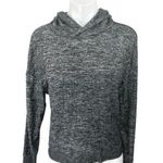 Gap Women's Black Heather Long Sleeve Pullover Hooded Hoodie Sweat Shirt Top S Photo 0