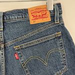 Levi's  501 shorts women's 29 high rise button fly blue denim medium wash Photo 3