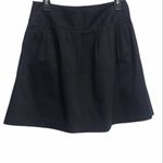 Theory  Pleated Mini Black Skirt Size‎ 4 With Pockets Photo 1
