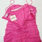 superdown Emmie Mesh Mini Dress in Hot Pink Small Photo 10