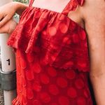 Tularosa Red Polka Dot Dress Photo 0