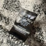 Anthropologie Gray Snow Leopard Fringed Shawl Scarf Photo 6