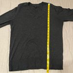 Quince  Women's Charcoal Grey V-Neck Sweater Photo 5