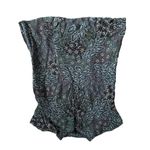 Classiques Entier blue & purple paisley short-sleeve silk top size S Photo 11