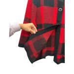 Designers Originals Womens Red Black Buffalo Plaid Kimono Holiday Cardigan XL Photo 4