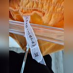Ban Jara  Apricot orange Linen Blend Slit Twist Knot Waist Smocked Pants Medium Photo 5