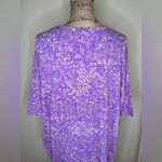 LuLaRoe  Discontinued Irma Top in Purples, Pink, Yellow, Lavender & White Size L Photo 7