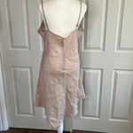 Handmade Linen  Floral Beads Embroidery Aprox L Photo 5