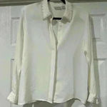 Alfred Dunner  pearl embellished collared blouse size 12 petite Photo 0