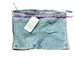 ZARA  Blue Denim Tube Top NWT Size Large Photo 6