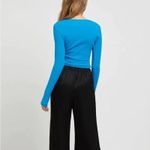 SNDYS Natty Top in Blue Cutout Long Sleeve Revolve Size 6 / Small Going Out Top Photo 3