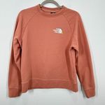 The North Face Women's Size Medium Pink Crewneck Graphic Print Sweatshirt Hiking Photo 0