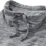 LL Bean Gray Marled Cozy Mixed Knit Pullover Funnelneck Pocket Sweatshirt MEDIUM Photo 4