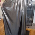 Gianni Bini NEW Gianna Bindi Zella Metallic Silver Evening Gown Photo 3