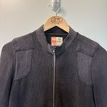 Ruff Hewn  Women's Zip Up Knit Moto Style Jacket Black Grey Casual‎ Lightweight S Photo 1