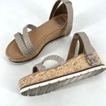 DV Dolce Vita‎ Women's Bannon Raffia Wedge Sandals Tan Brown Size 8 Photo 1
