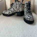 Dirty Laundry NO DOUBT faux leather snake embossed combat boots goth Photo 6