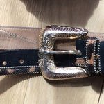 Vintage Cheetah print waist leather belt xs Black Photo 0