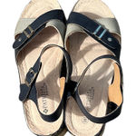 PATRIZIA BY SPRING STEP CIRIELLE PLATFORM SANDALS NAVY GRAY US 8 Photo 0