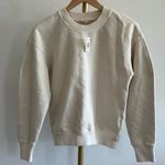 Madewell  The McCarren Midweight Crewneck Sweatshirt In Parchment, Size XXS Photo 6
