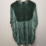 Just Cruising Tie Dye Ombre Tunic Dress "Free Size" Turquoise Embroidered Boho Blue Size L Photo 1