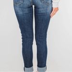 Tricot C'est Toi Distressed Ankle Cuff Jeans Size 9/28 Blue Photo 6