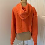 Champion  Reverse Weave Orange Cropped Hoodie Sweatshirt Photo 4