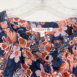Sundry  Floral Buttondown Oceana Floral Puff Sleeve Size Small Photo 5