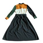 Chinti & Parker Long Sleeve Color Block Dress Knee Length w/ Belt Size 4 Women's Black Photo 7