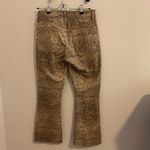 frame denim Frame Le Crop Mini Boot Jeans in Vanilla Multi Tan Brown Snake Print, Size 26 Photo 5